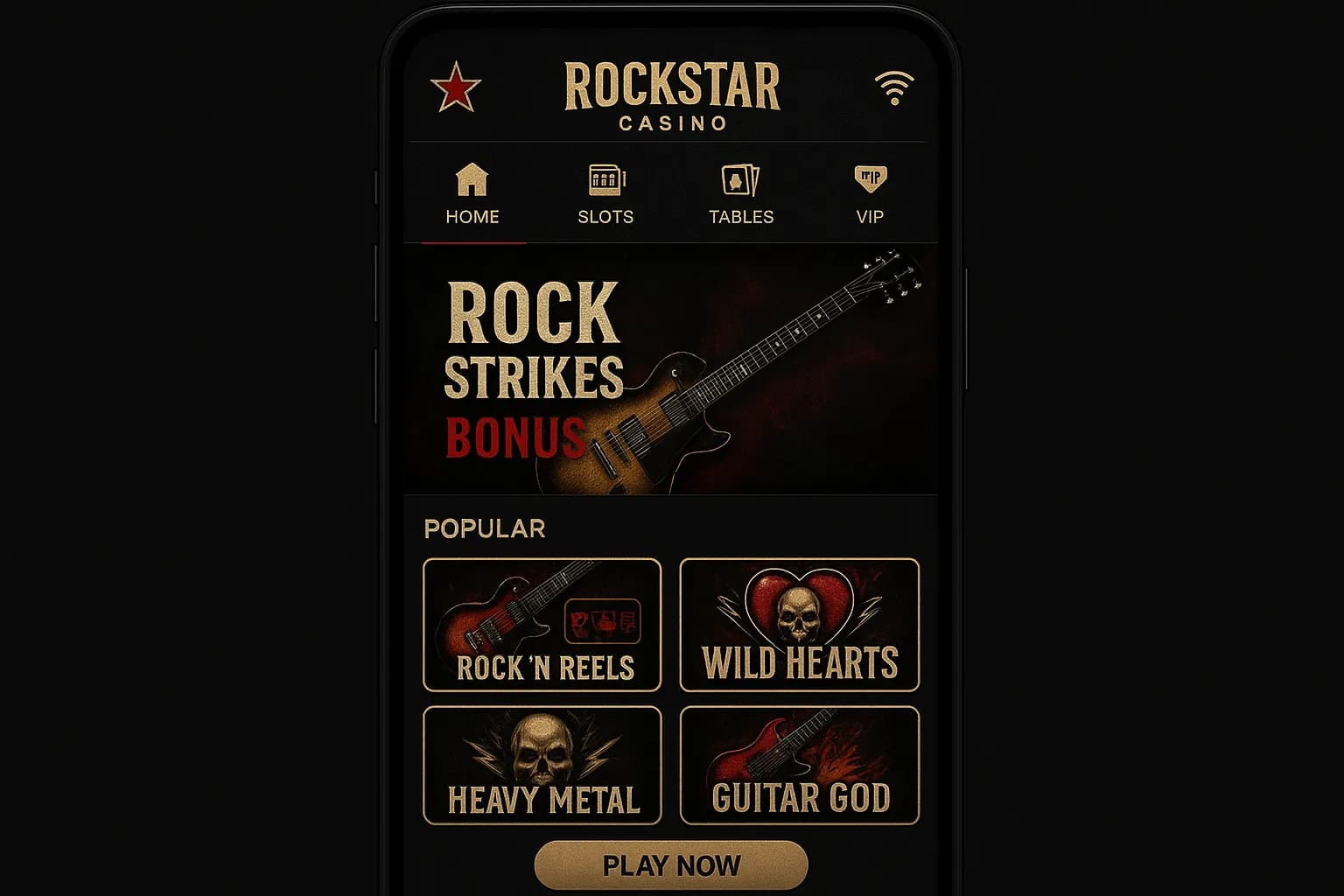 Application mobile iOS Android Royal Fortune interface premium