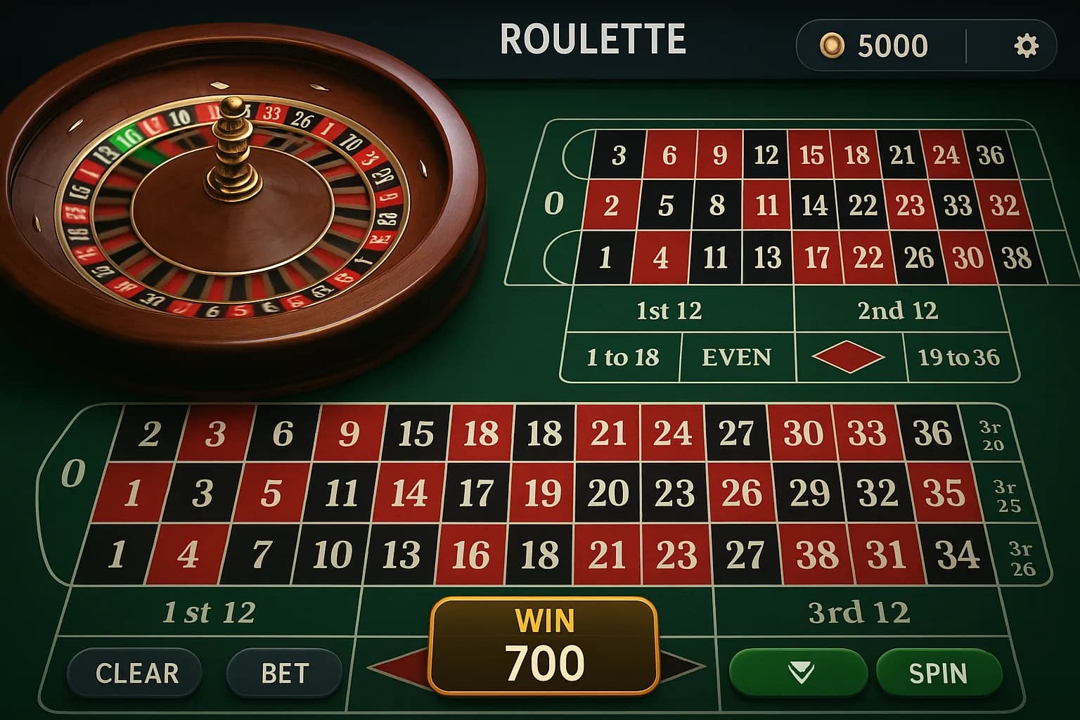 Ralenti cinématographique de la bille atterrissant dans une case