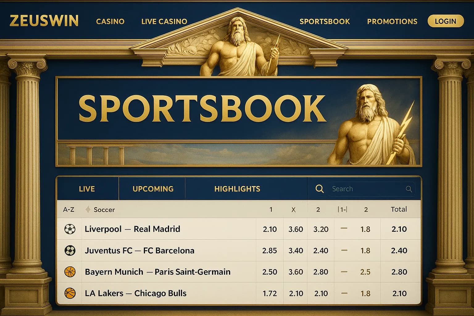 Section paris sportifs avec cotes en direct sur 35+ sports