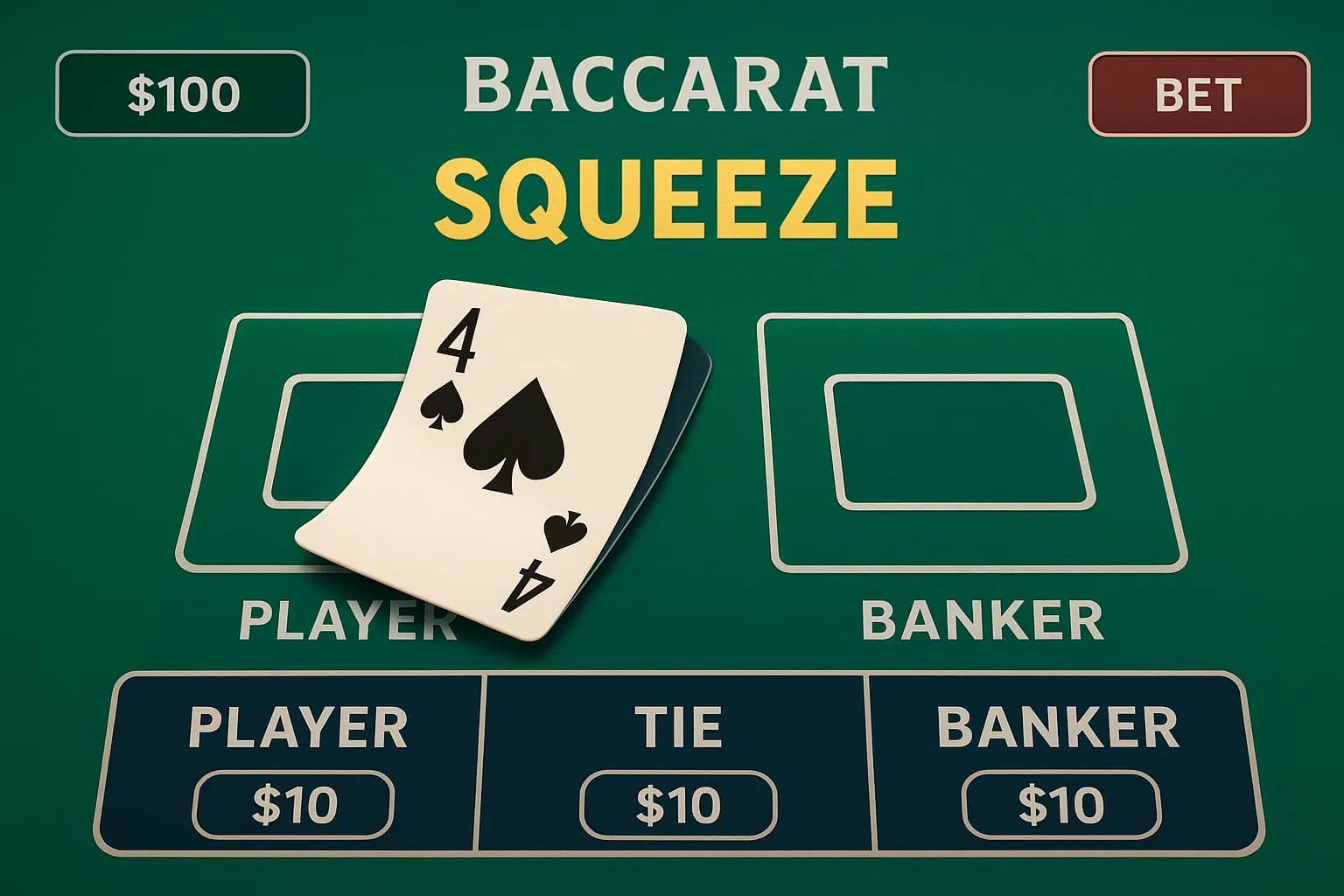 Gros plan du croupier effectuant le squeeze d'une carte
