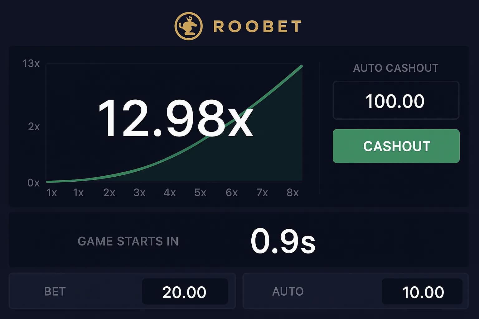 Roobet Crash screenshot 2